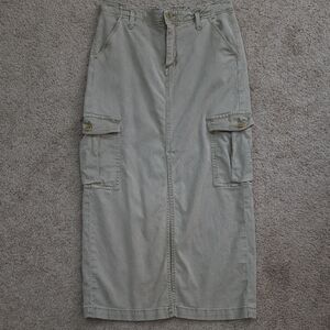 Roxy Gray Midi Cargo Skirt